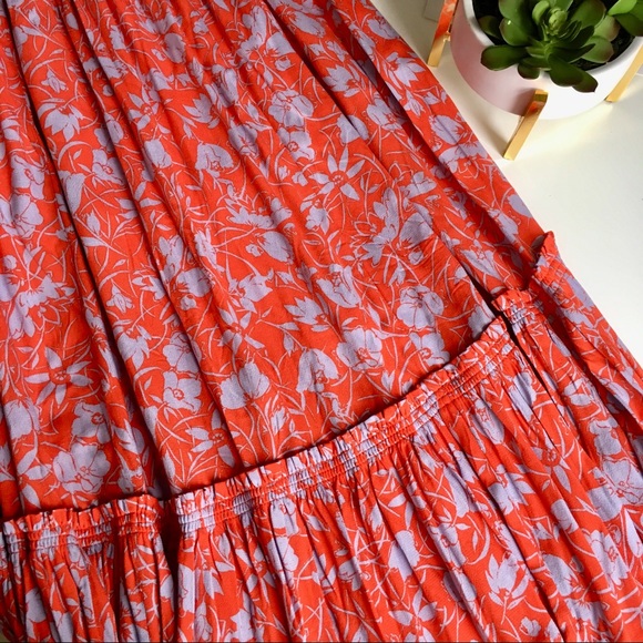 Free People Tiered Smocked Maxi Skirt - Picture 8 of 8